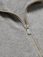 BRUNELLO CUCINELLI - Cashmere Zip-Up Sweater - Gray