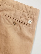 MAN 1924 - Tomi Slim-Fit Linen and Cotton-Blend Drawstring Trousers - Neutrals