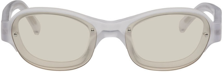 Photo: A BETTER FEELING SSENSE Exclusive Gray & Beige Skye Sunglasses