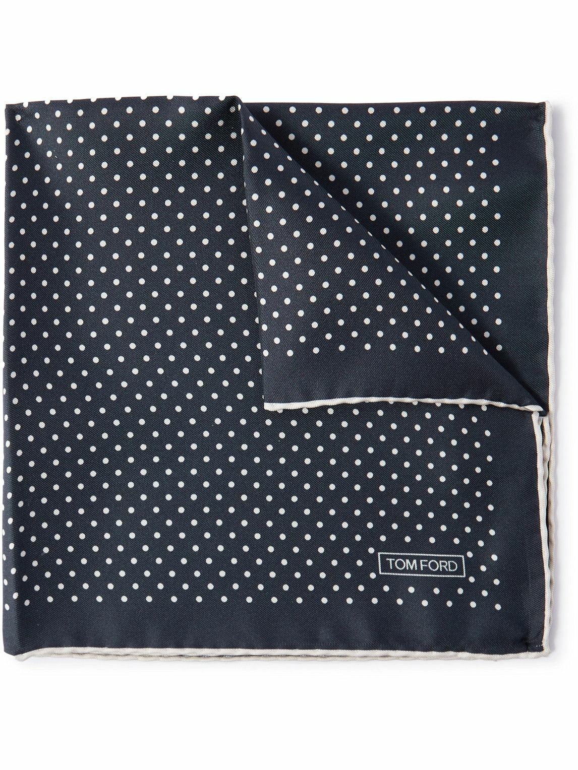 Tom Ford Polka Dot Silk Twill Pocket Square Tom Ford