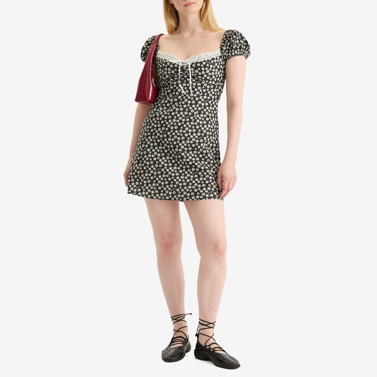 House Of Sunny Women's Ditsy Daisy Mini Dress in Multi