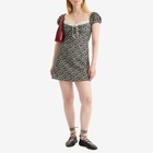 House Of Sunny Women's Ditsy Daisy Mini Dress in Multi