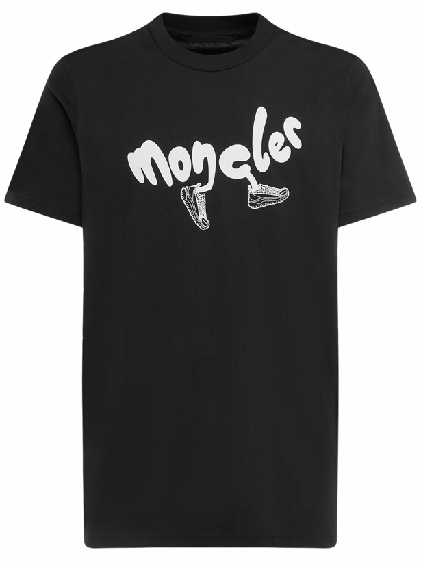 Photo: MONCLER - Running Logo Cotton T-shirt