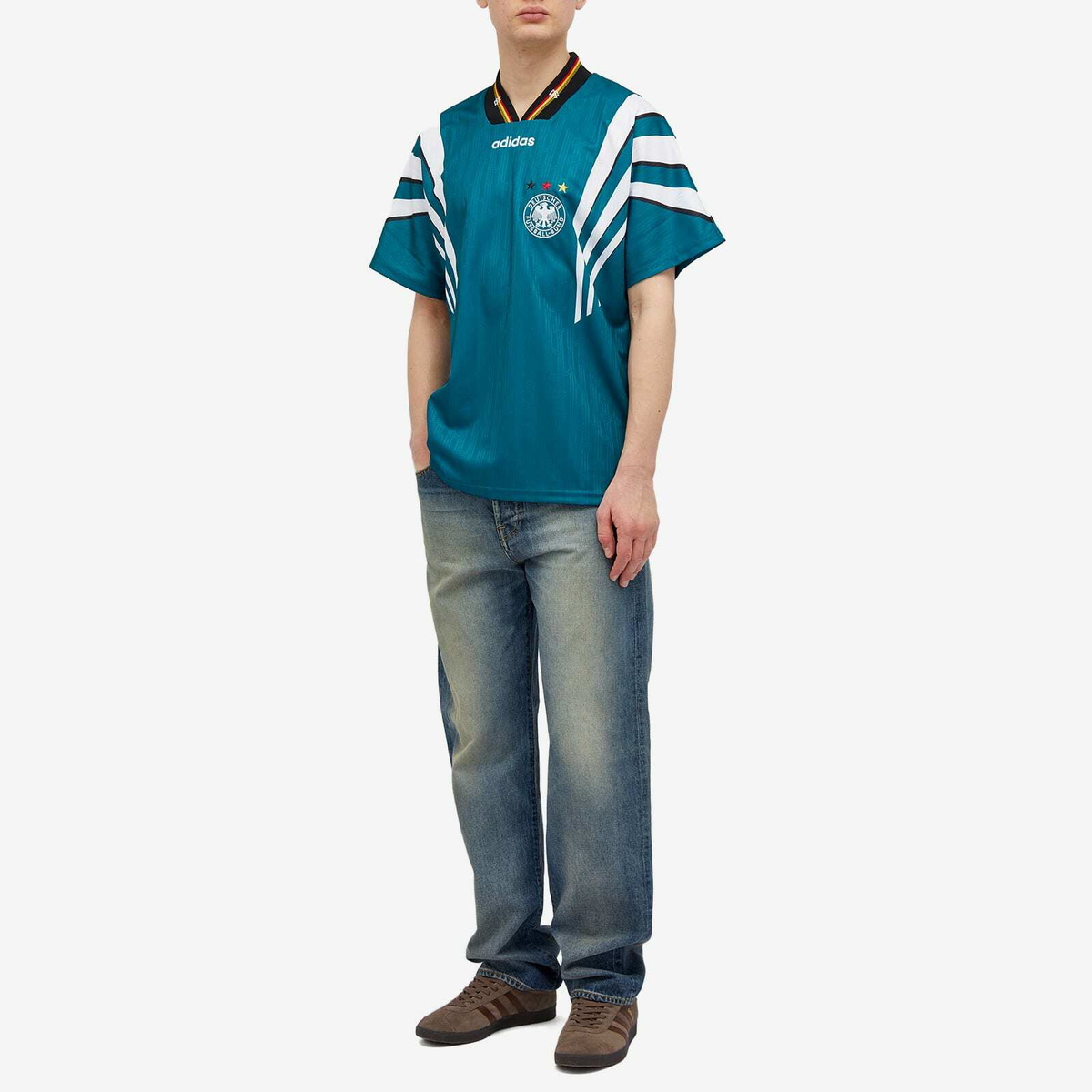 Adidas Men's Germany Away Jersey 96 in Big Sur adidas