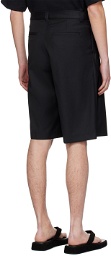 Youth Black Belted Shorts