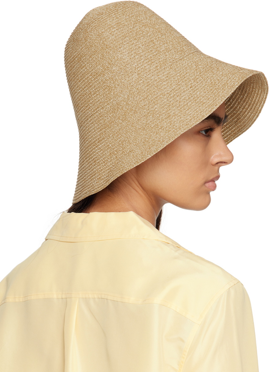 Totême Tan Paper Straw Beach Hat