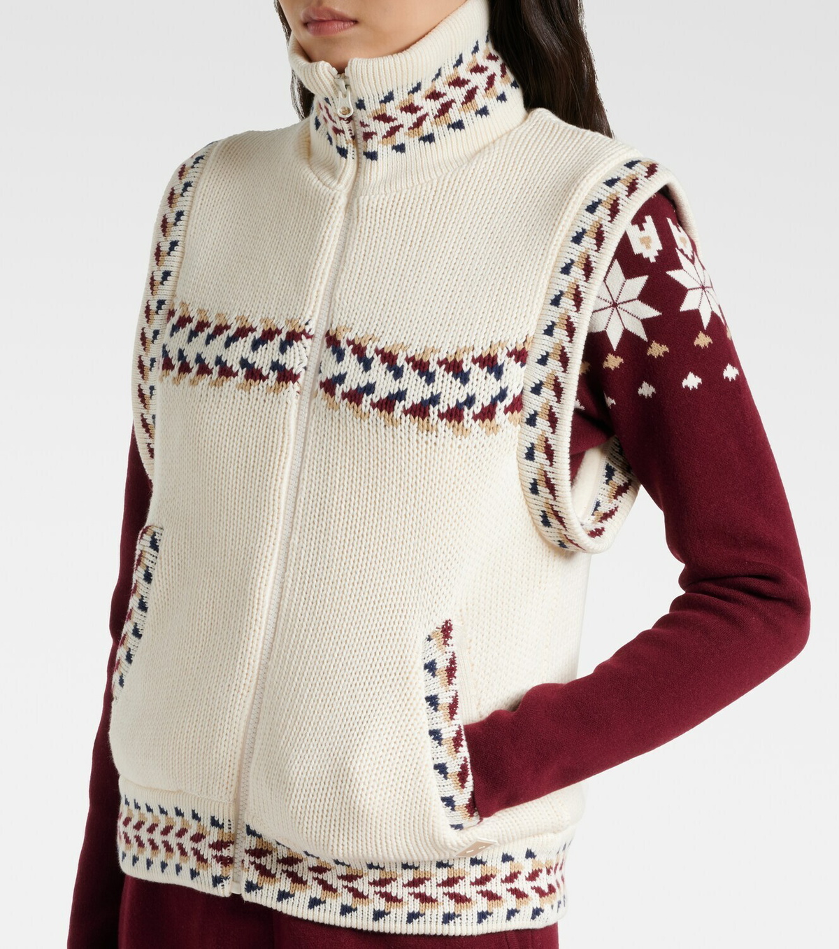 The Upside Dhemi knitted cotton jacket