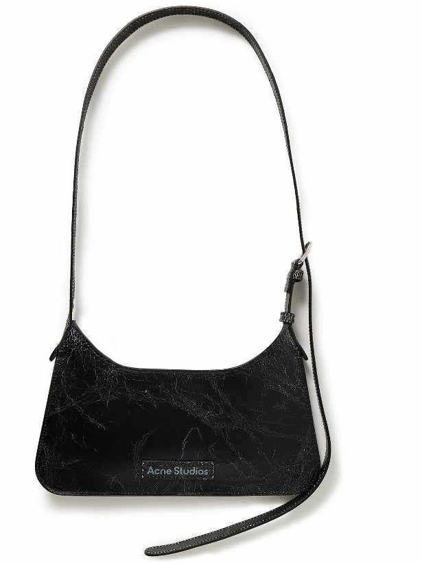 Photo: Acne Studios - Platt Mini Cracked-Leather Messenger Bag