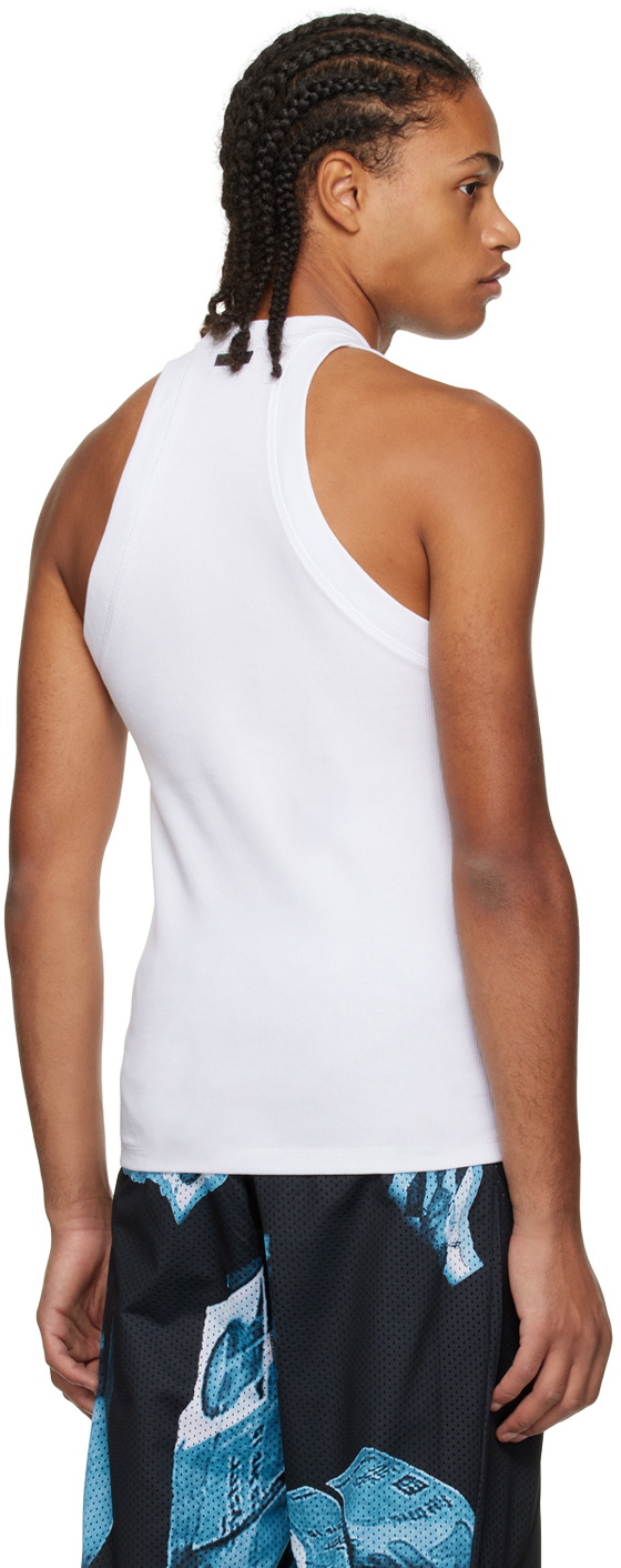 Saul Nash White Crewneck Tank Top