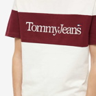 Tommy Jeans Men's Classic Serif Linear Block T-Shirt in White