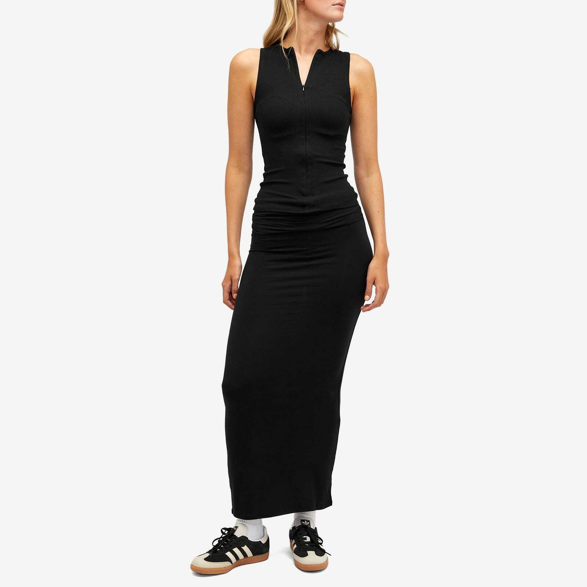 Joah Brown Women's Foldover Maxi Skirt in Black