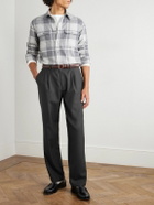 De Bonne Facture - Straight-Leg Pleated Super 130s Wool Suit Trousers - Gray
