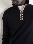 Burberry - Wool Half-Zip Sweater - Black