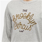 Lee x The Brooklyn Circus Long Sve T-Shirt in Grey Heather