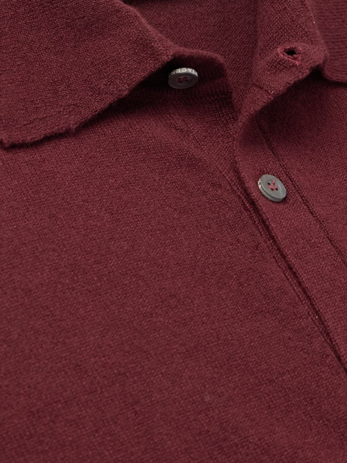 PIACENZA 1733 - Slim-Fit Cashmere Polo Shirt - Burgundy