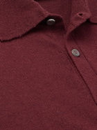 PIACENZA 1733 - Slim-Fit Cashmere Polo Shirt - Burgundy
