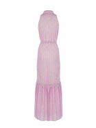 MC2 Saint Barth Woman Halterneck Dress With Striped Print