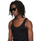 Gucci Black Rectangular Sunglasses
