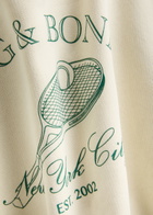 Rag & Bone Logo Printed Cotton-blend Sweatshirt Cream