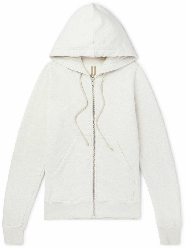 Photo: DRKSHDW by Rick Owens - Cotton-Jersey Zip-Up Hoodie - Gray
