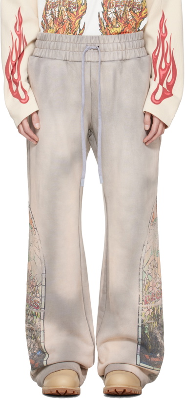 Photo: Who Decides War Taupe Faded Sweatpants