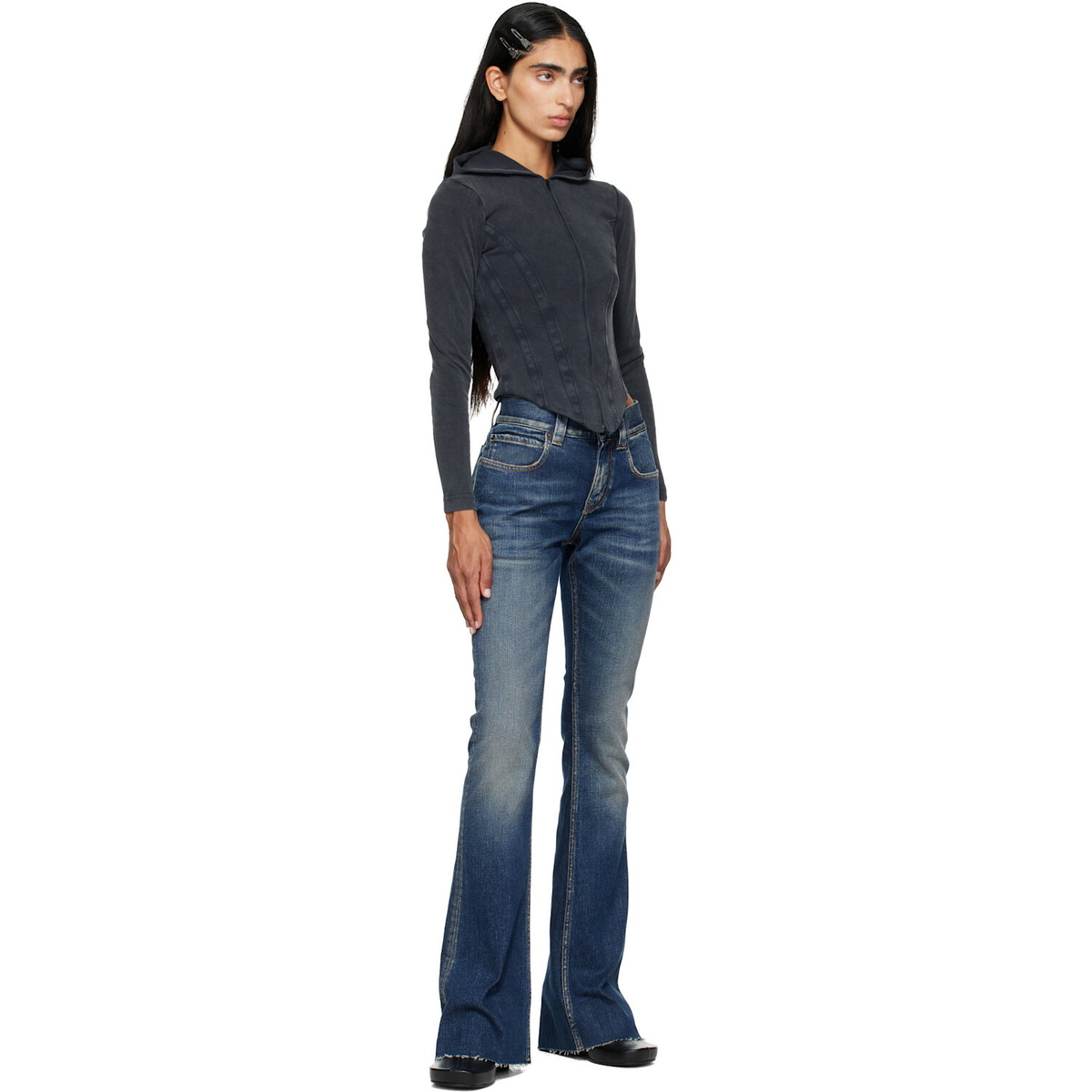 Balenciaga Blue Slim Fit Bootcut Jeans