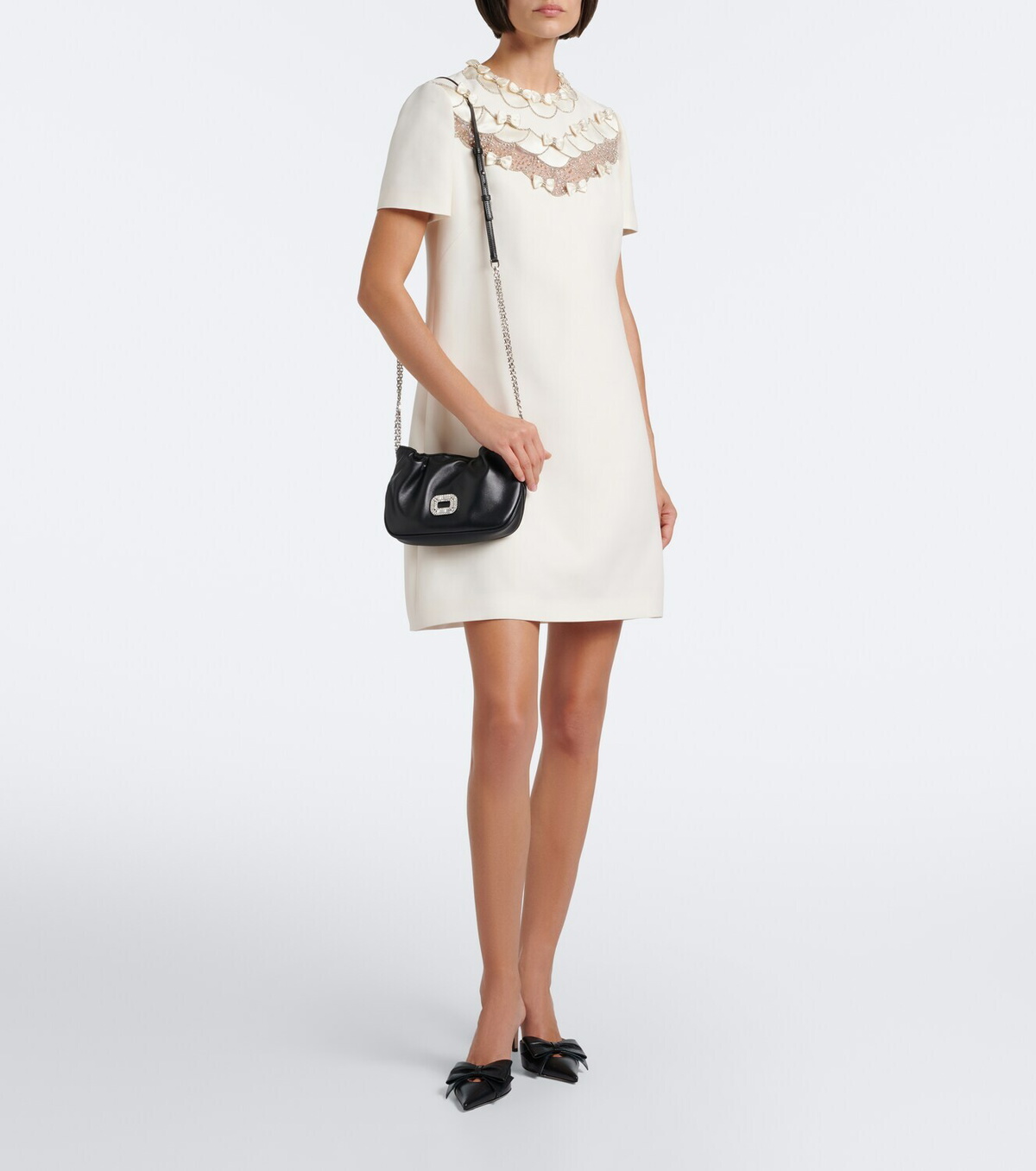 Roger Vivier Pilgrim Micro leather shoulder bag