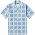 Needles Men's Papillion Plaid Vacation Shirt in Blue