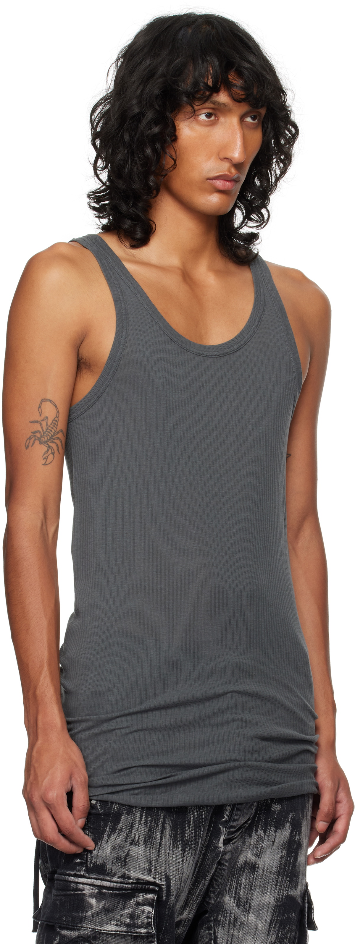 11 by Boris Bidjan Saberi Gray T1B Tank Top