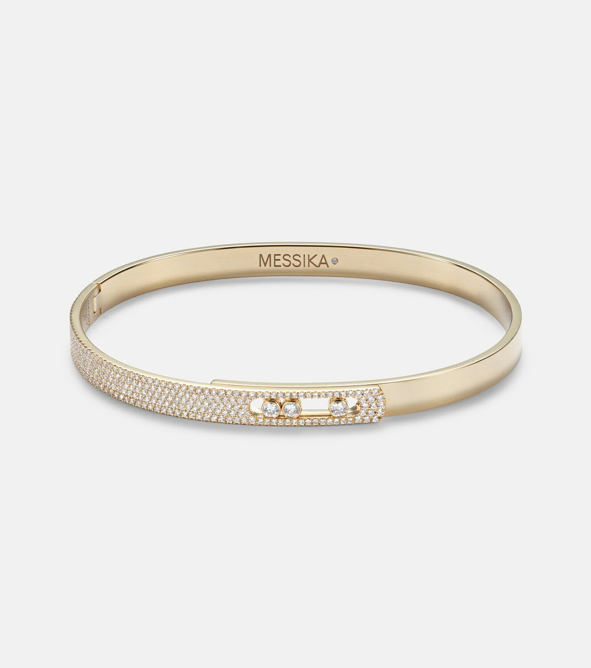 Messika Move Noa KM 18kt gold bangle with diamonds