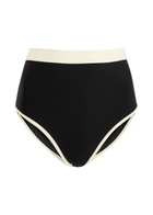 Bondi Born Jayde Contrast Bikini Bottoms Black And White