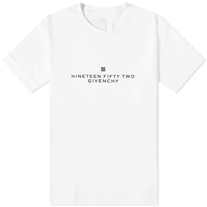 Photo: Givenchy Men's NineT-Shirtn Fifty Two T-Shirt in White