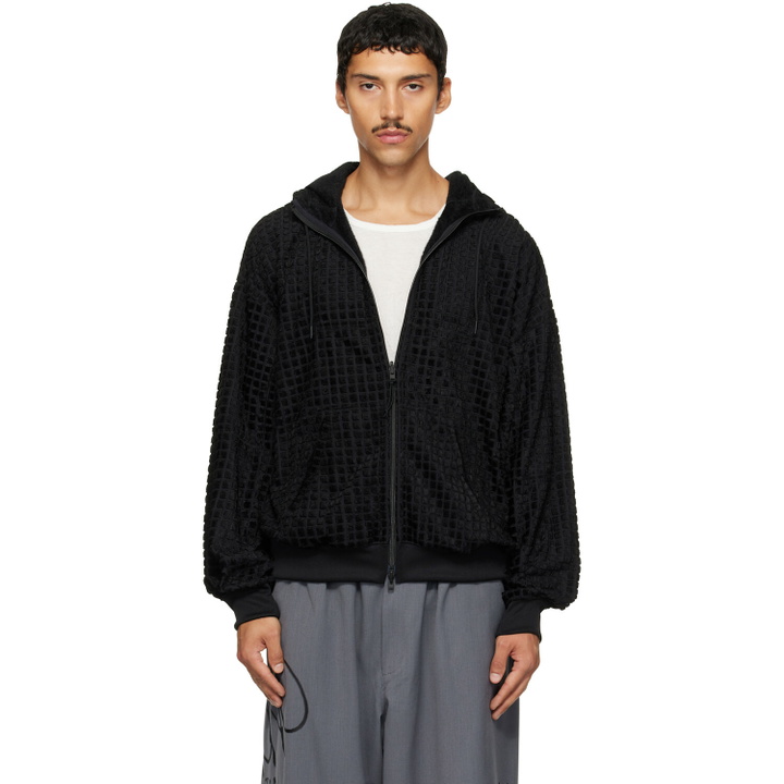 Photo: Y-3 Black Hooded Reversible Track Jacket