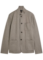 Rag & Bone Prospect Wool-blend Overshirt Taupe