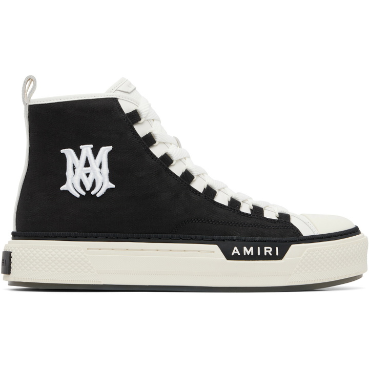 Photo: AMIRI Black MA Court Hi Sneakers