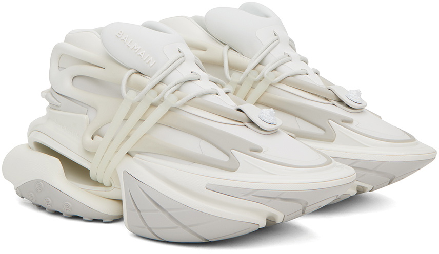 Balmain White Unicorn Sneakers