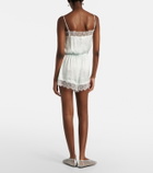 Poupette St Barth Silvia lace-trimmed romper