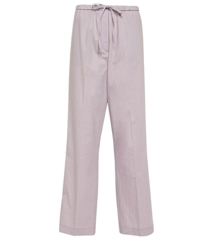 Photo: Toteme High-rise straight cotton-blend pants