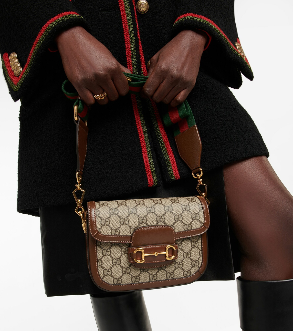 【関税&送料込】Gucci Gucci Horsebit 1955 Mini Smooth Leathe Gucci Gucci Horsebit 1955 Mini Bag - Runway Catalog