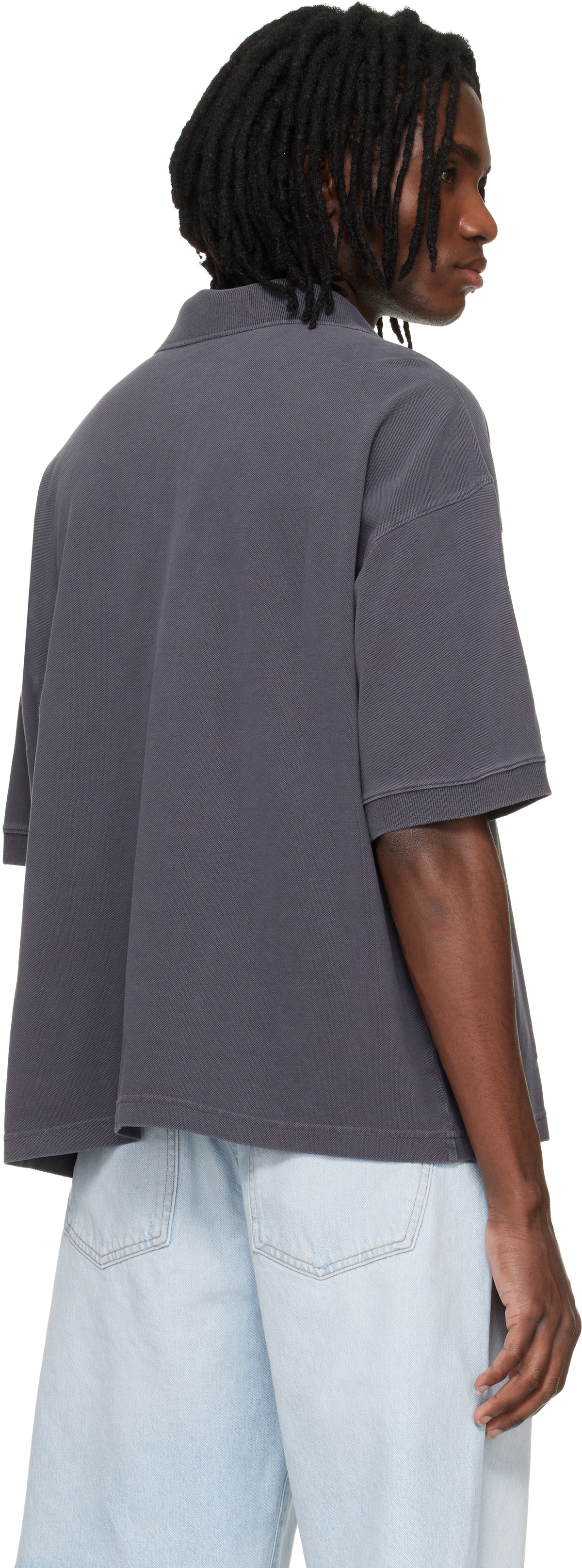 AGOLDE Gray Curren Polo