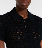 Polo Ralph Lauren Crochet-trimmed cotton poplin midi dress