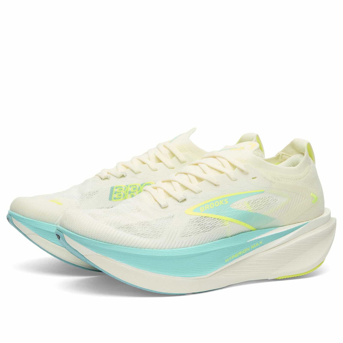 Brooks Men's Hyperion Max 3 Sneaker in Coconut/Ipanema/Nightlife