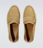 Manolo Blahnik Plymouth suede penny loafers