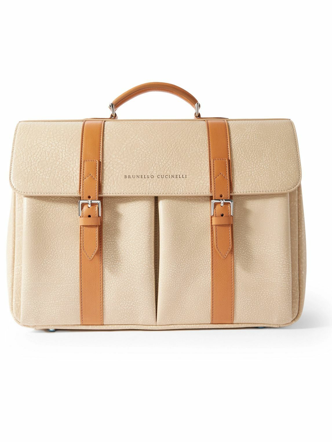 Brunello Cucinelli - Textured-Leather Briefcase Brunello Cucinelli