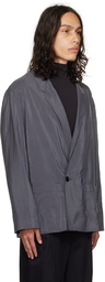 LEMAIRE Gray Double-Breasted Blazer