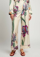 LA Double J Pajama Printed Silk-twill Trousers Multicoloured