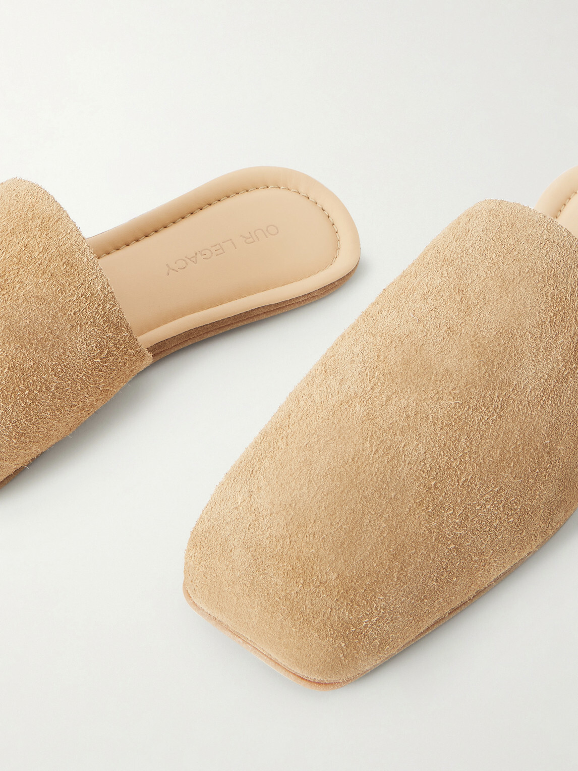 Our Legacy - Cigarr Brushed-Suede Slippers - Brown