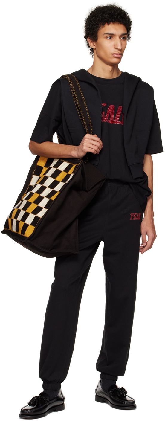TSAU Black Appliqué T-Shirt