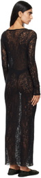 Gabriela Coll Garments Black No.293 Maxi Dress