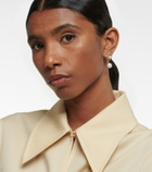 Ferragamo Gancio drop earrings with faux pearls